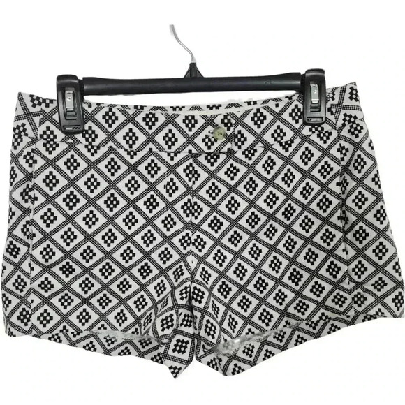 J. Crew Stretch Geometric Printed Women's Shorts 2 - Picture 1 of 9